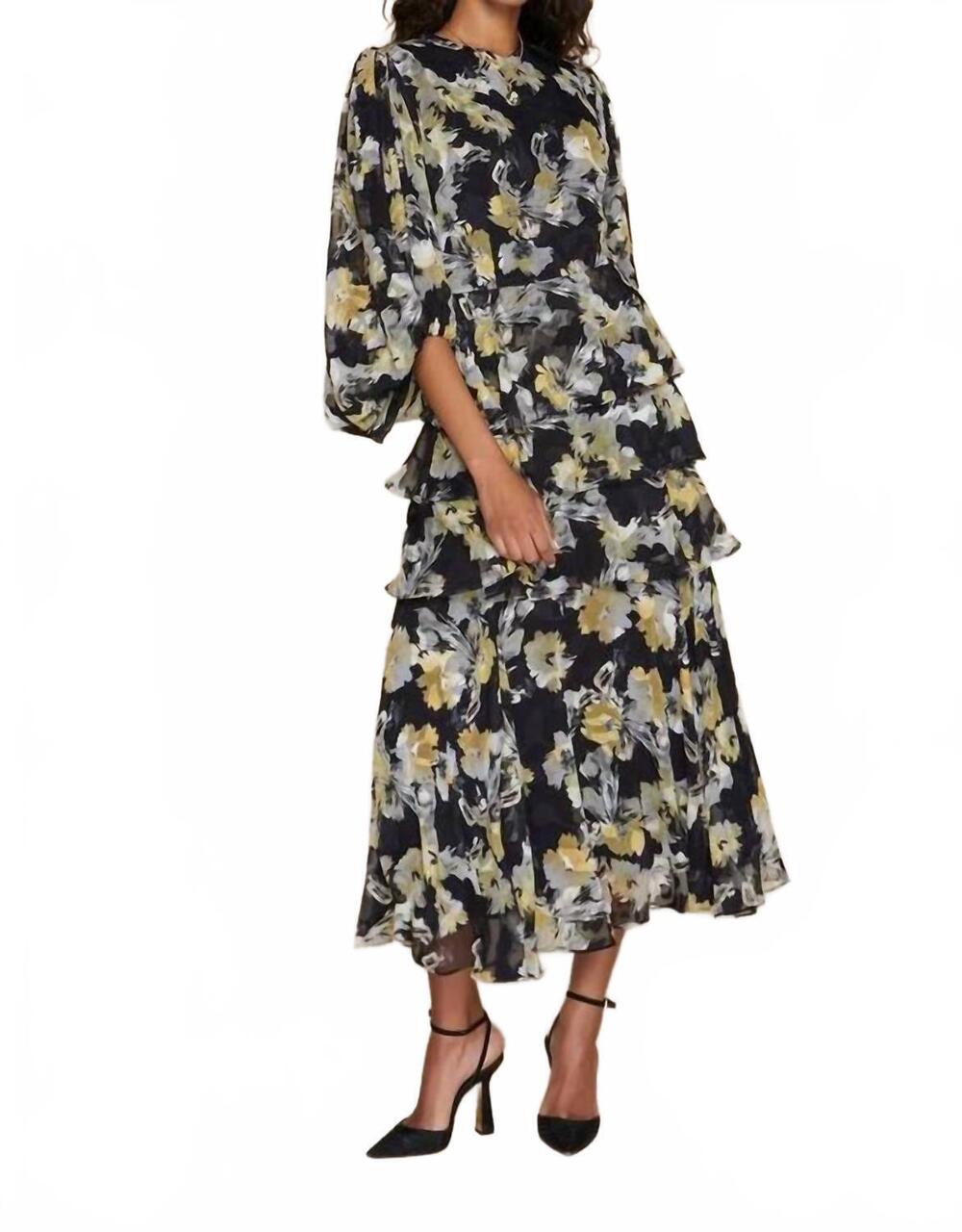 NEW APPARALEL capri maxi dress in black